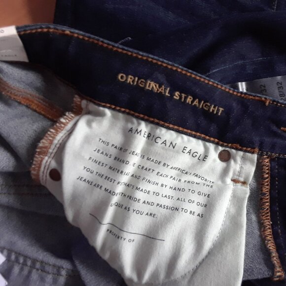 AMERICAN EAGLE 'Next Level Flex Original Straight' Jeans For Men/Boys  NEW - Picture 7 of 12